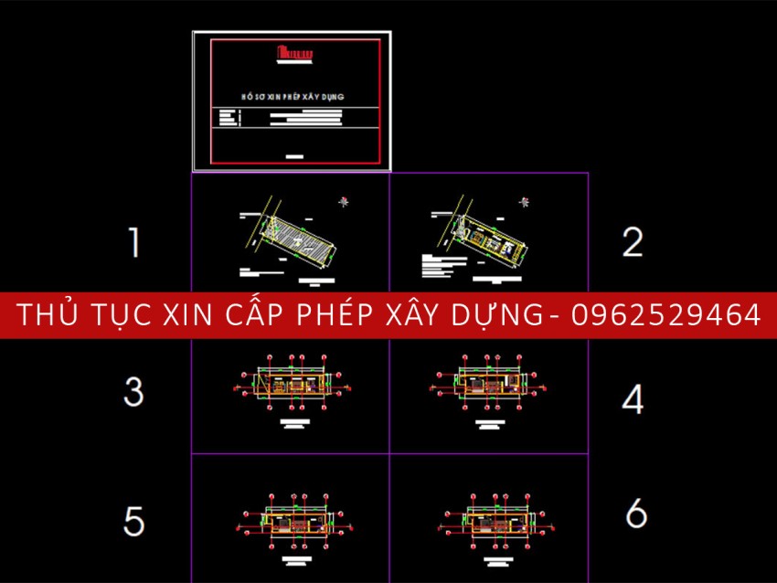 Bản vẽ xin cấp phép xây dựng