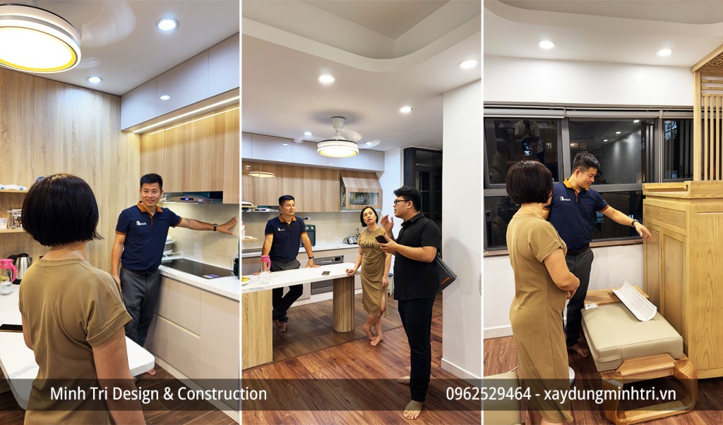 Hình ảnh bàn giao hướng dẫn sử dụng cho chủ nhà