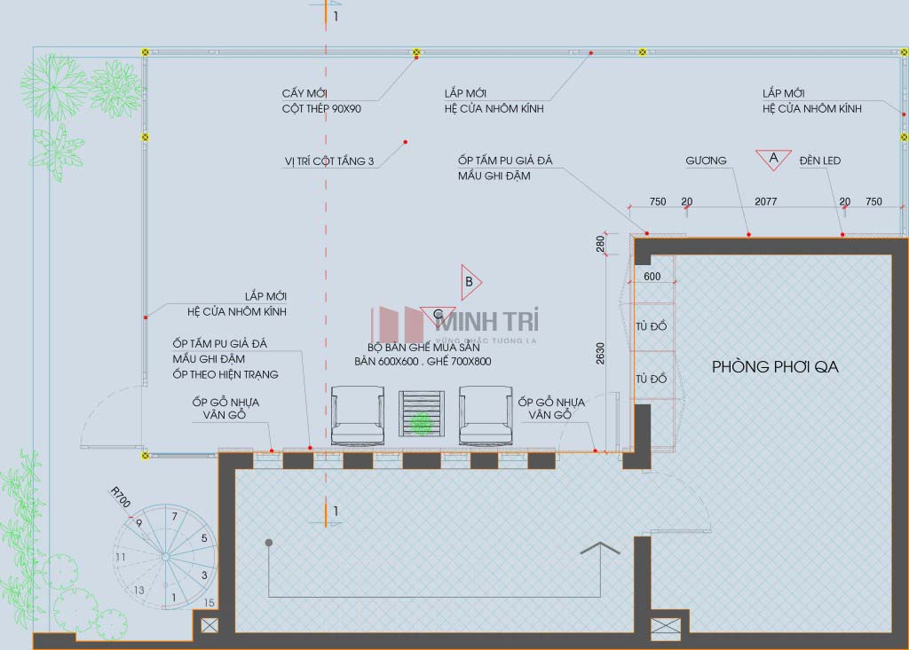 Mặt bằng bố trí nội thất
