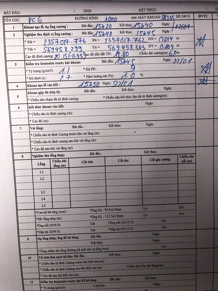 11 ghi nhật kí công trình
