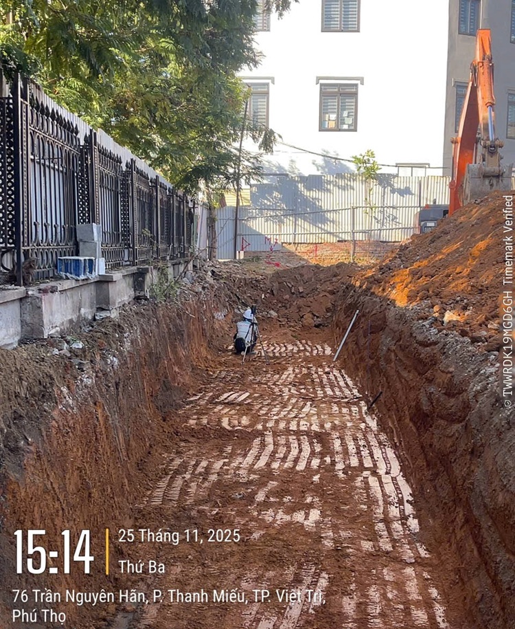 19 đào đất tường dẫn