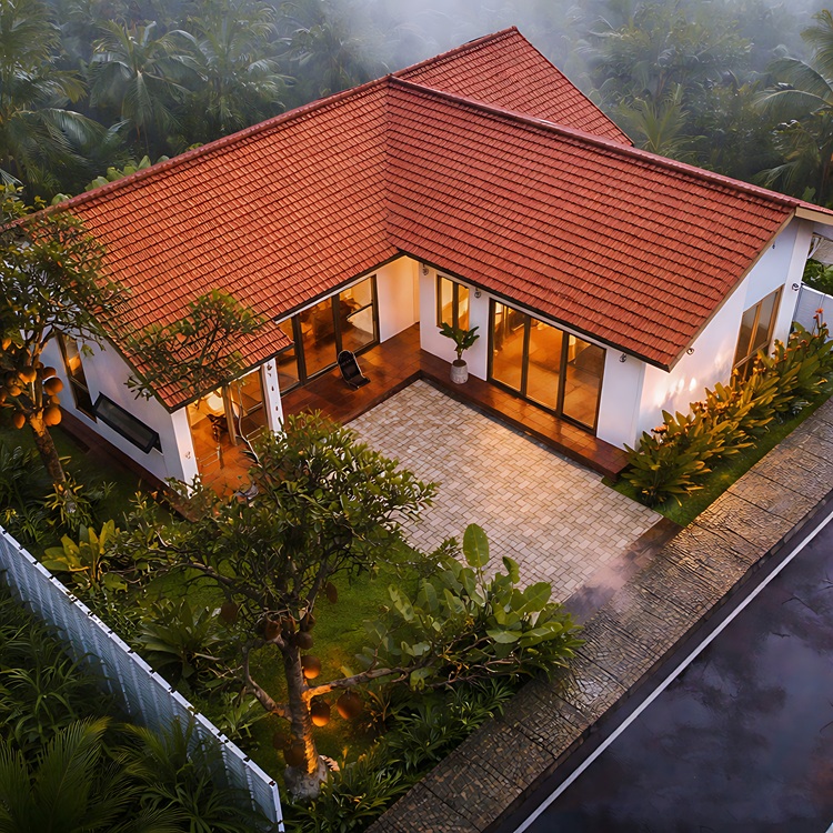 Phối cảnh 3D từ trên cao toàn bộ công trình