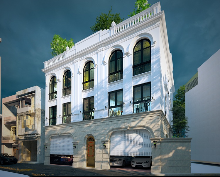 4 Phối cảnh 3D mặt tiền công trình