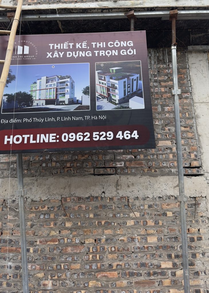 Biển báo công trình